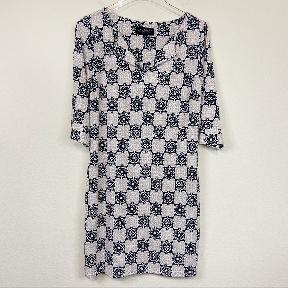 Laundry By Shelli Segal | Damask Print Dress Sz M